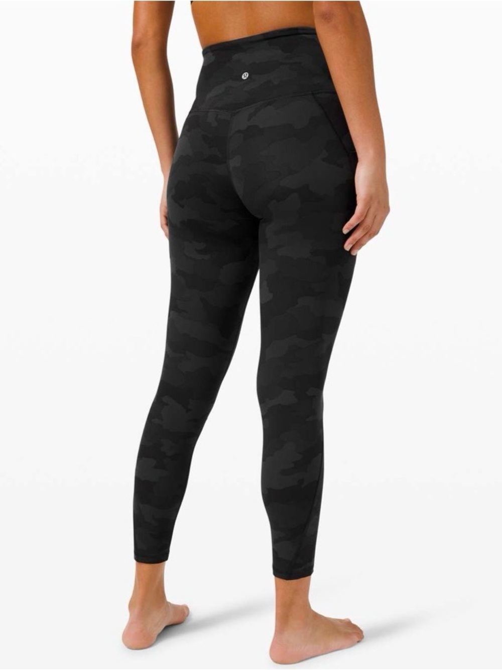 Lululemon Align Black Camo High-Rise Leggings with Pockets
